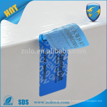 Non transfer tamper evident VOID label sticker roll